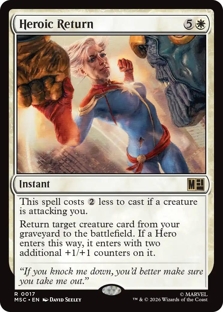 Heroic Return (Surge Foil) (17) (Marvel Super Heroes)