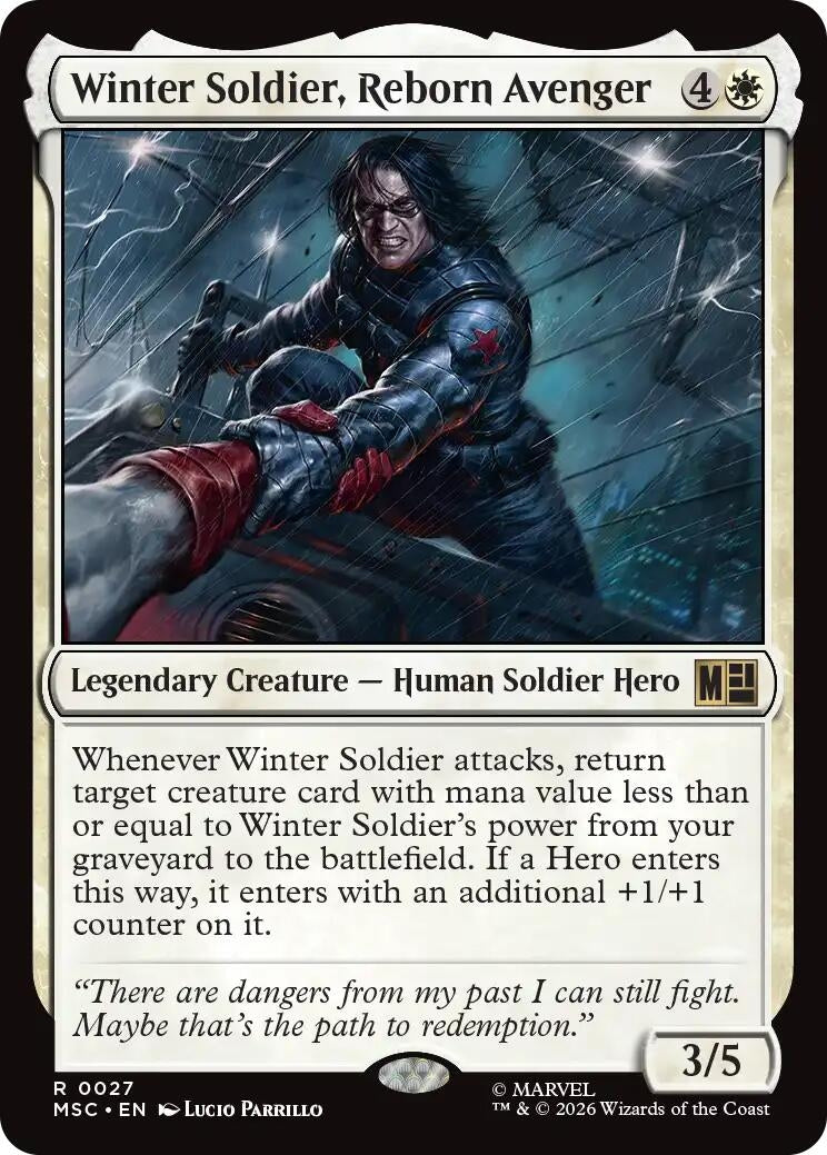 Winter Soldier, Reborn Avenger (Surge Foil) (27) (Marvel Super Heroes)