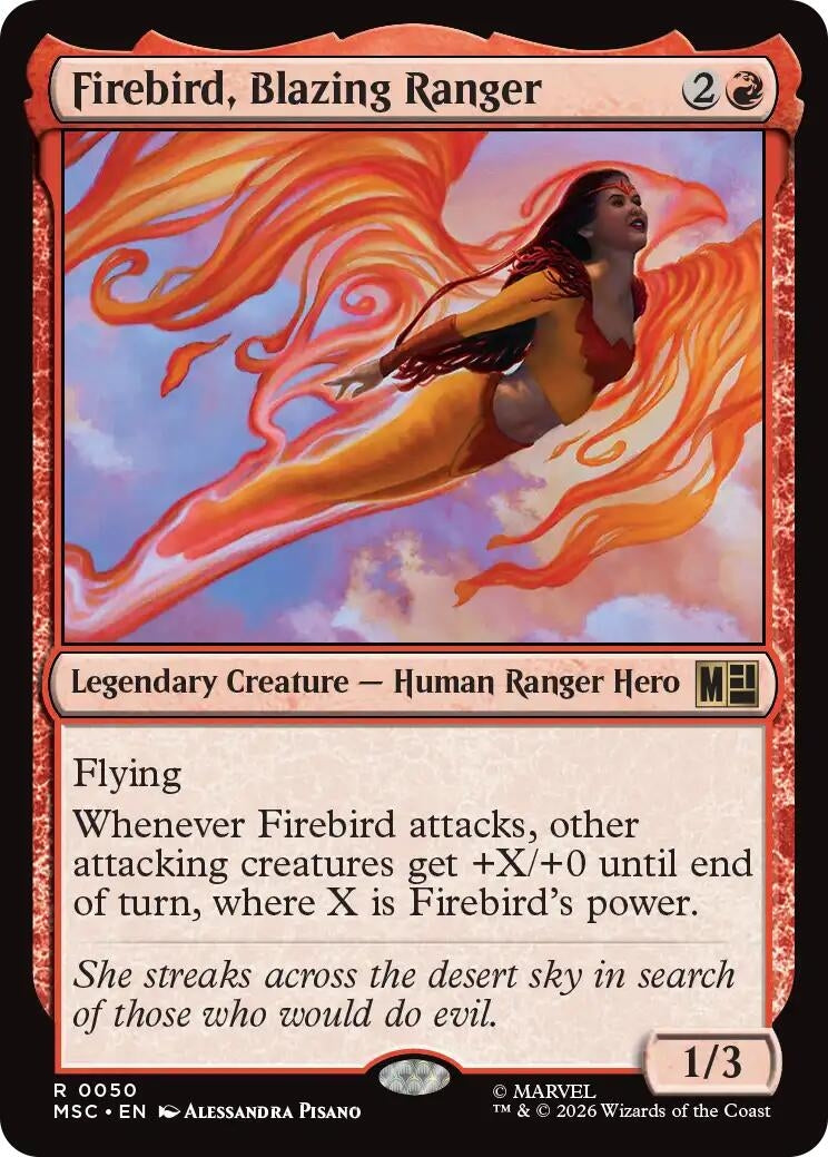 Firebird, Blazing Ranger (Surge Foil) (50) (Marvel Super Heroes)
