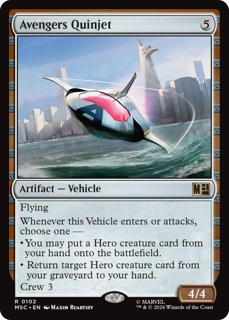 Avengers Quinjet (Surge Foil) (102) (Marvel Super Heroes)