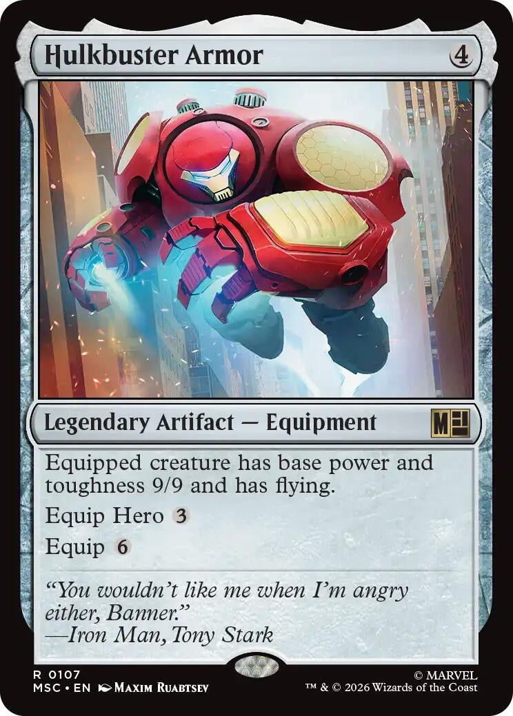 Hulkbuster Armor (Surge Foil) (107) (Marvel Super Heroes)