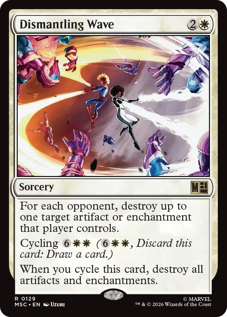 Dismantling Wave (Surge Foil) (129) (Marvel Super Heroes)
