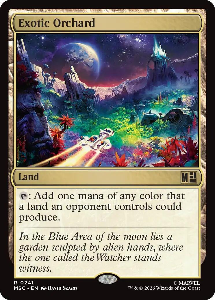 Exotic Orchard (Surge Foil) (241) (Marvel Super Heroes)