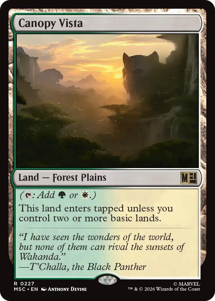 Canopy Vista (Surge Foil) (227) (Marvel Super Heroes)