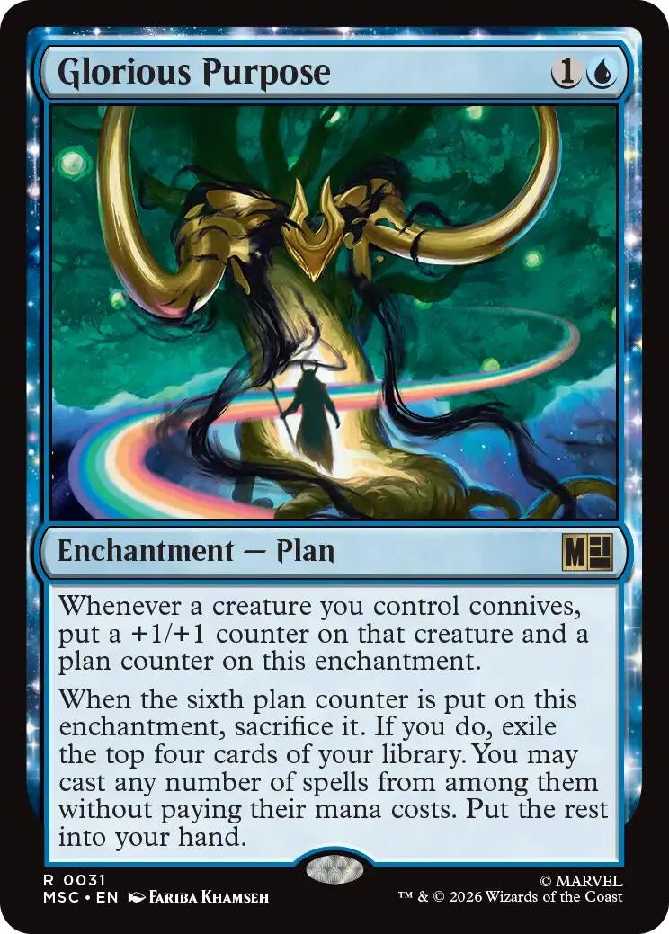 Glorious Purpose (Surge Foil) (31) (Marvel Super Heroes)