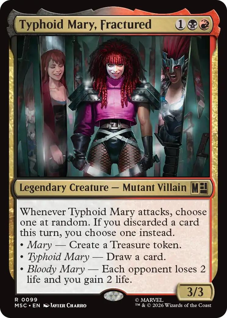 Typhoid Mary, Fractured (Surge Foil) (99) (Marvel Super Heroes)