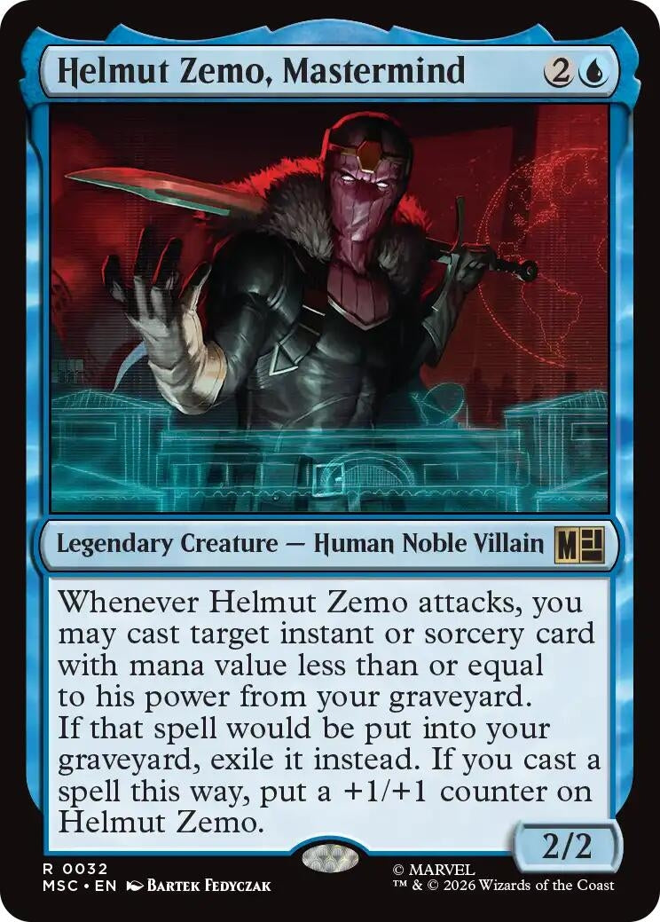 Helmut Zemo, Mastermind (Surge Foil) (32) (Marvel Super Heroes)