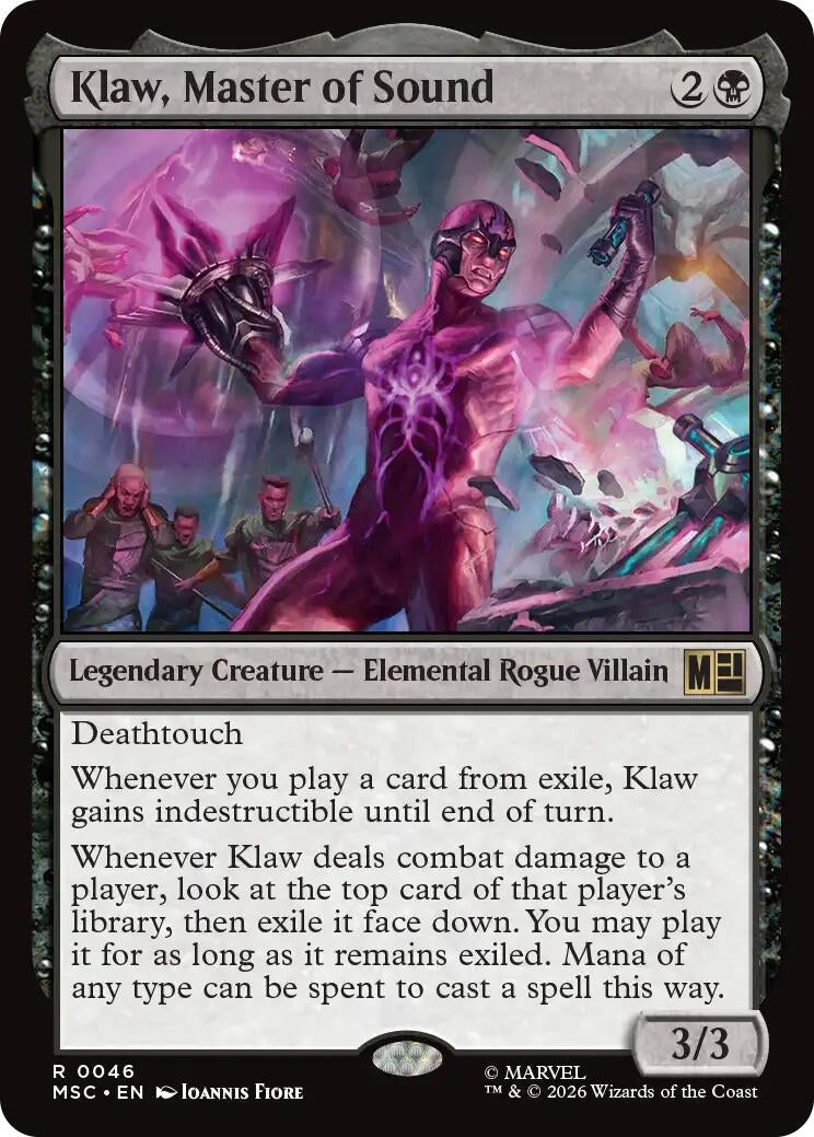 Klaw, Master of Sound (Surge Foil) (46) (Marvel Super Heroes)