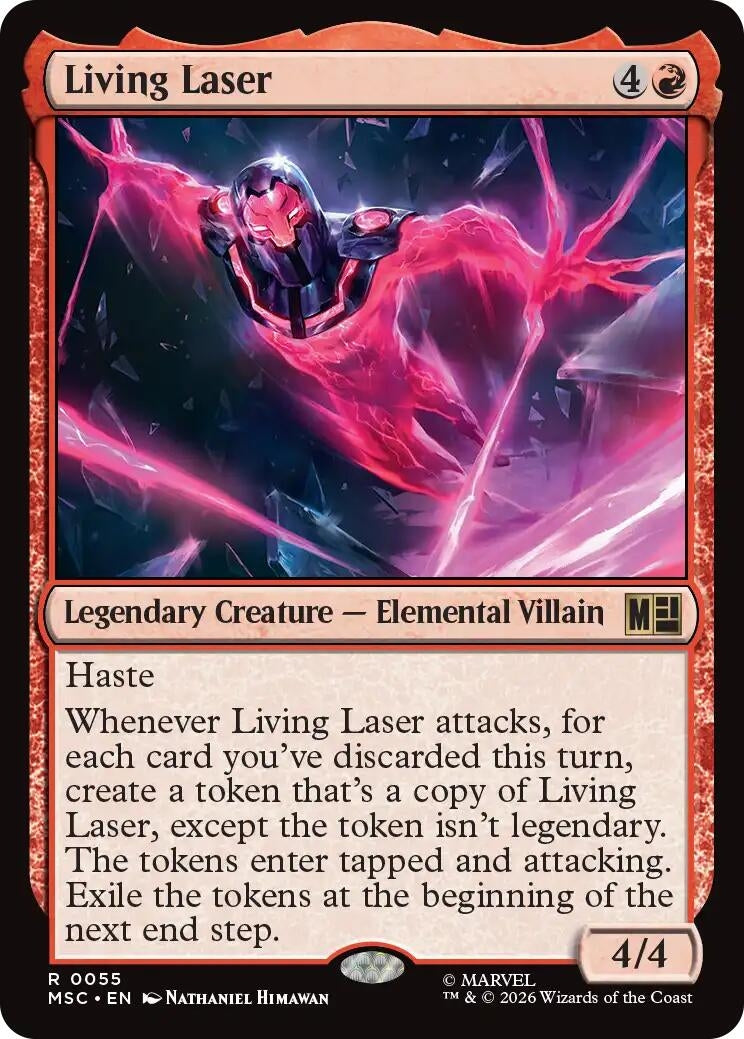 Living Laser (Surge Foil) (55) (Marvel Super Heroes)