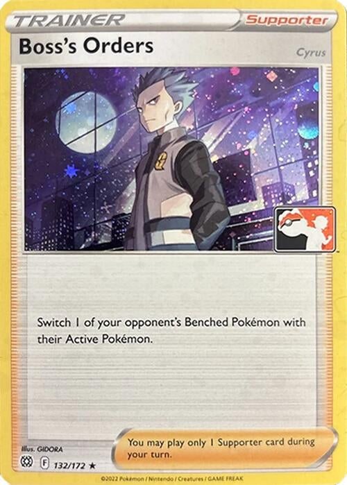 Image for Boss's Orders [Cyrus] - 132/172 (Cosmos Holo) (132/172) (Prize Pack Series Cards) - Pokemon