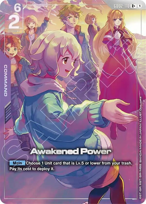 Image for Awakened Power (R+)  (Premium Accessory Set - Mobile Suit Gundam: Iron-Blooded Orphans) (GD02-110) (Gundam Promotional Cards) (GCG-PR) - Gundam Card Game