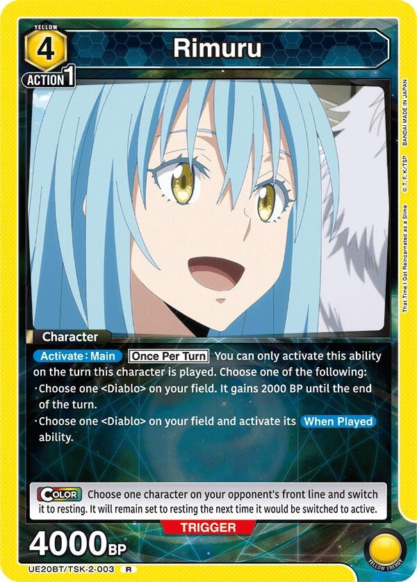 Image for Rimuru (003) (UE20BT/TSK-2-003) (UE20BT: That Time I Got Reincarnated as a Slime) (UE20BT) - Union Arena