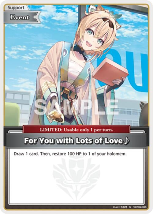 Image for For You with Lots of Love~ (S) (hBP06-086) (Ayakashi Vermilion) (HBP06E) - Hololive