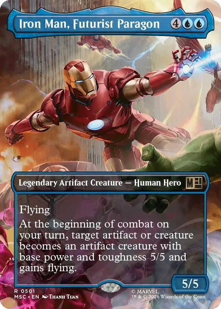 Iron Man, Futurist Paragon (Borderless) (501) (Marvel Super Heroes)