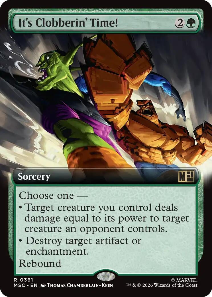 It's Clobberin' Time! (Extended Art) (381) (Marvel Super Heroes)