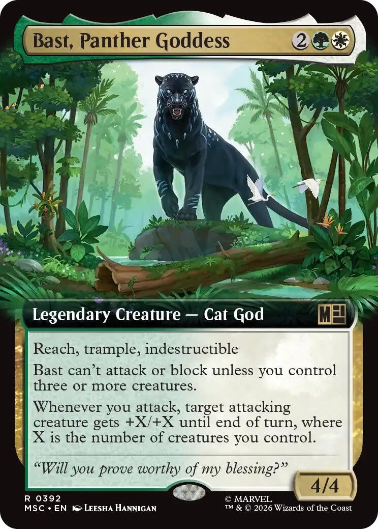 Bast, Panther Goddess (Extended Art) (392) (Marvel Super Heroes)