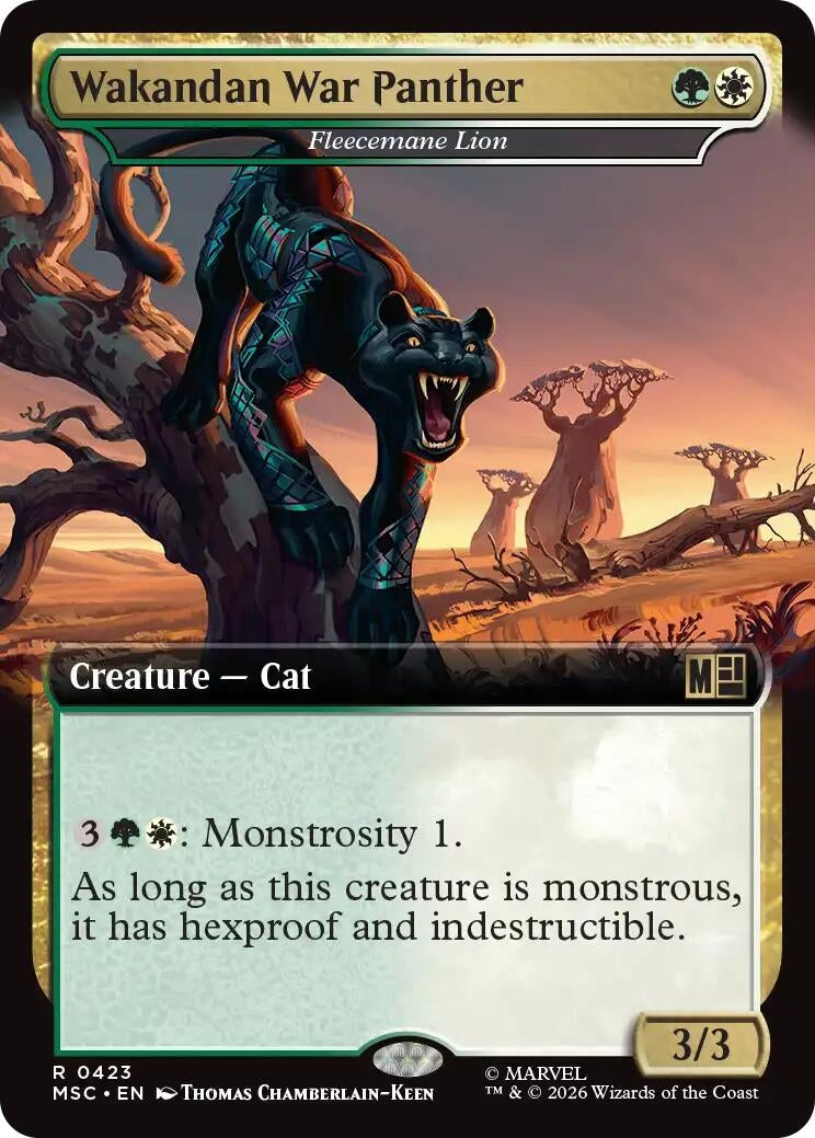 Wakandan War Panther - Fleecemane Lion (Extended Art) (423) (Marvel Super Heroes)