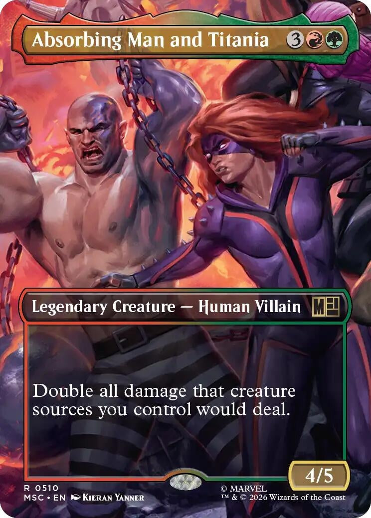 Absorbing Man and Titania (Borderless) (510) (Marvel Super Heroes)