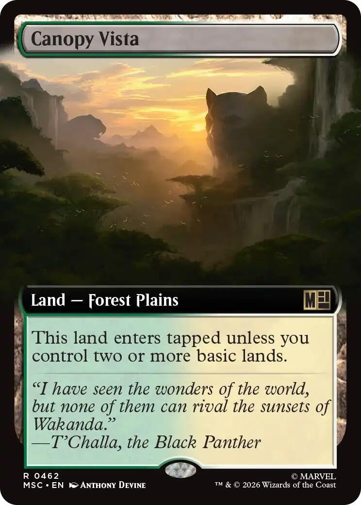 Canopy Vista (Extended Art) (462) (Marvel Super Heroes)