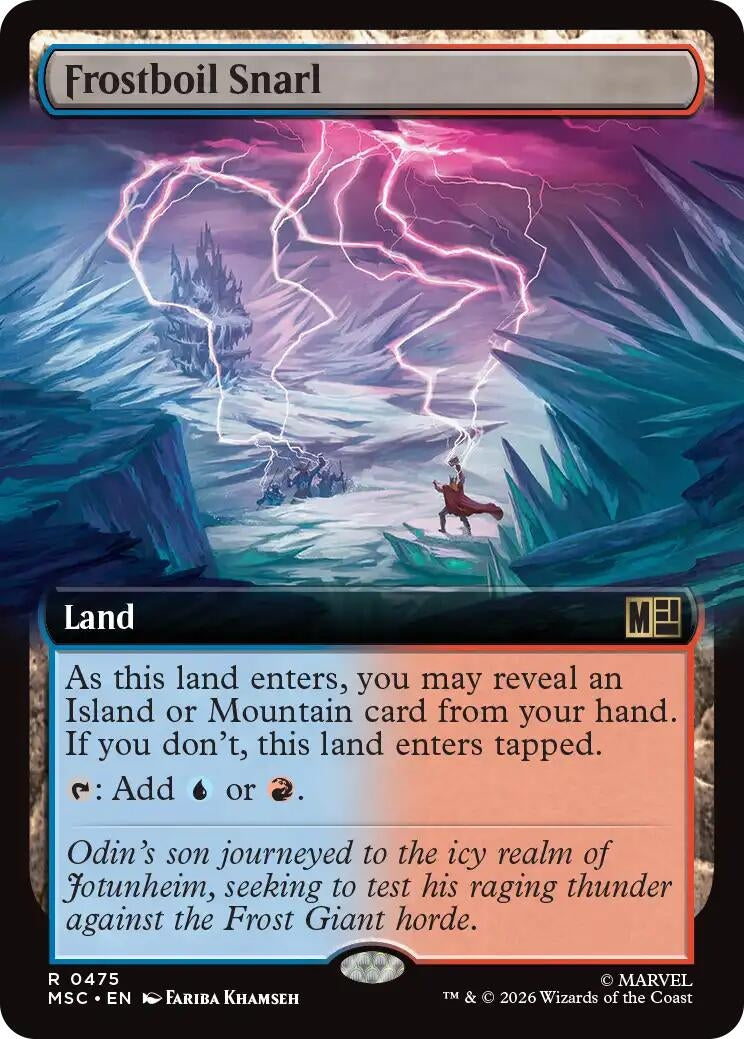 Frostboil Snarl (Extended Art) (475) (Marvel Super Heroes)