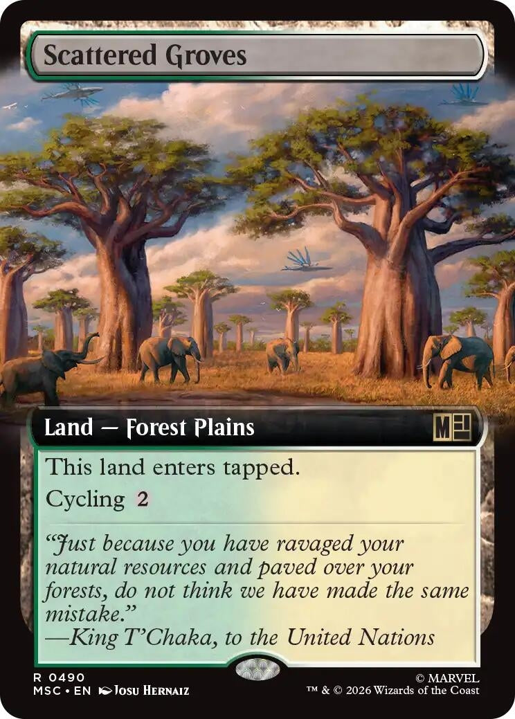 Scattered Groves (Extended Art) (490) (Marvel Super Heroes)