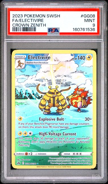 Electivire Galarian Gallery 2023 Crown Zenith PSA 9