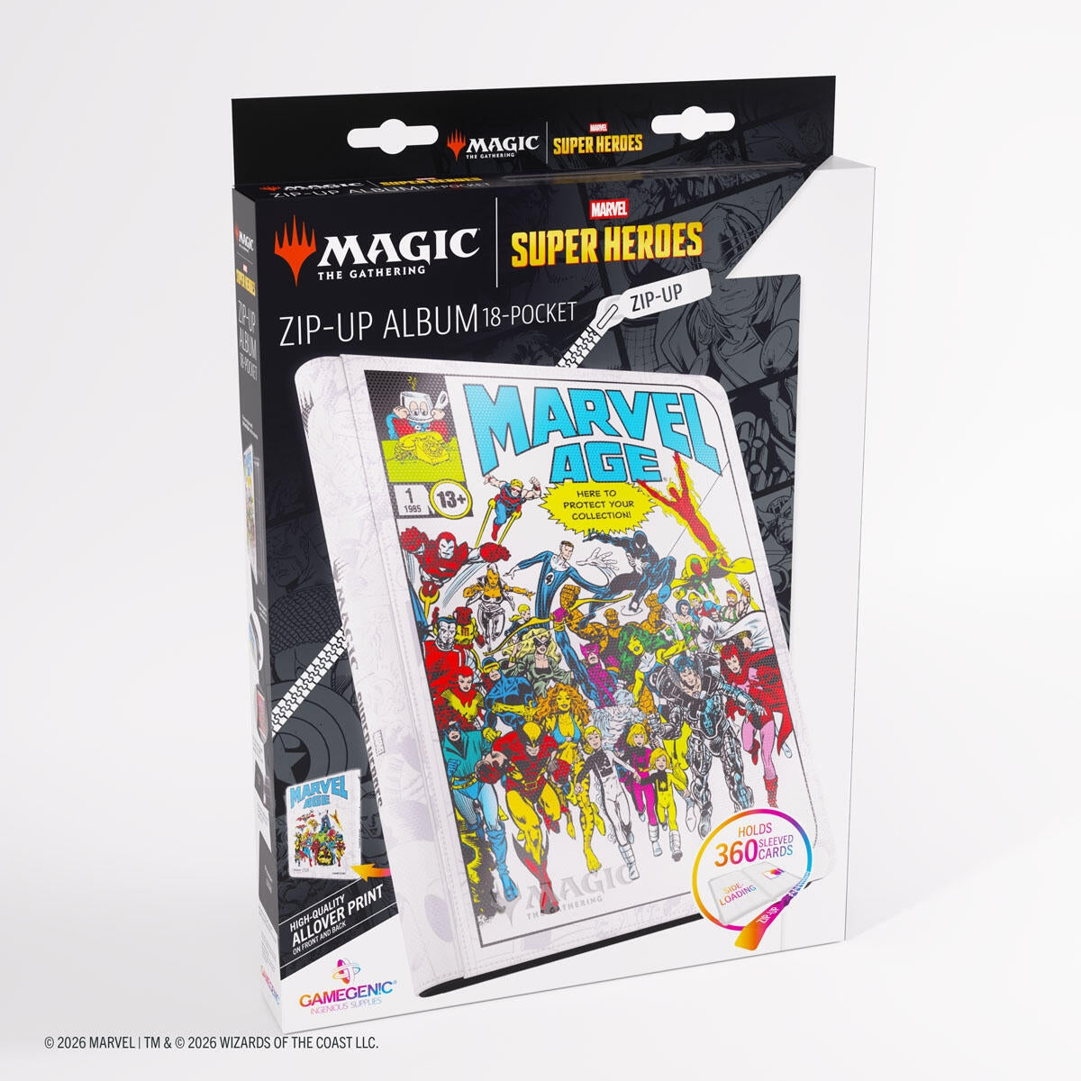 Image for Magic: The Gathering Marvel Superheroes Zip-Up Album 18-Pocket (Marvel Age) - Storage Albums