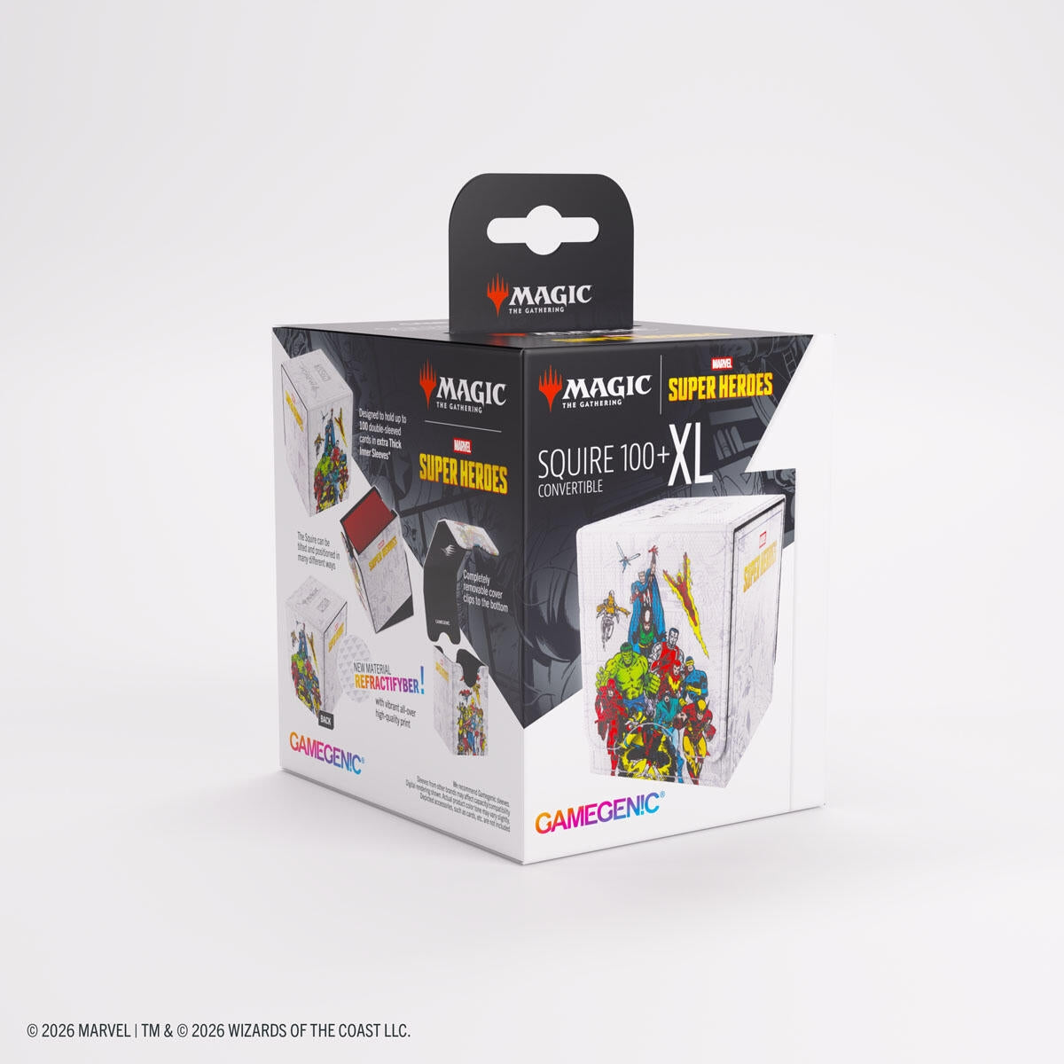 Image for Magic: The Gathering Marvel Superheroes Squire 100+ XL Convertible - Marvel Age - Deck Boxes