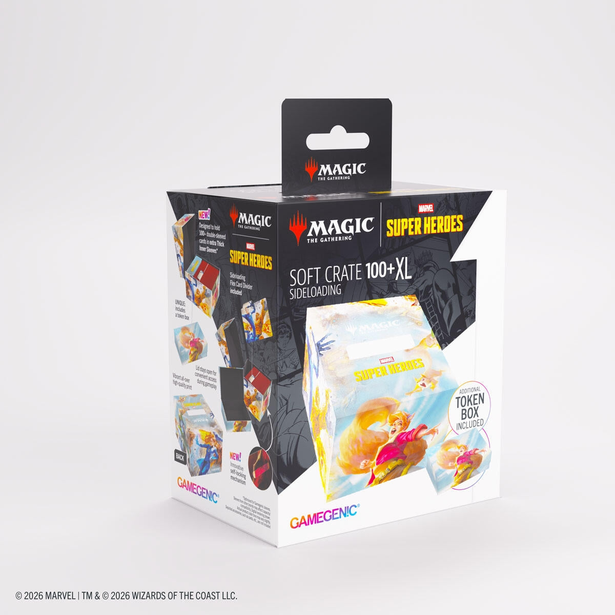 Image for Magic: The Gathering Marvel Superheroes Soft Crate 100+ XL Sideloading - The Fantastic Four / Go Nuts! - Deck Boxes