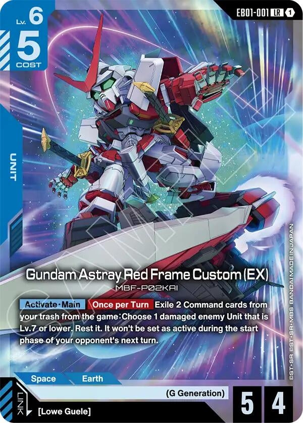 Image for Gundam Astray Red Frame Custom (EX) (EB01-001) (Eternal Nexus) (EB01) - Gundam Card Game