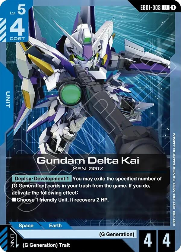 Image for Gundam Delta Kai (EB01-008) (Eternal Nexus) (EB01) - Gundam Card Game