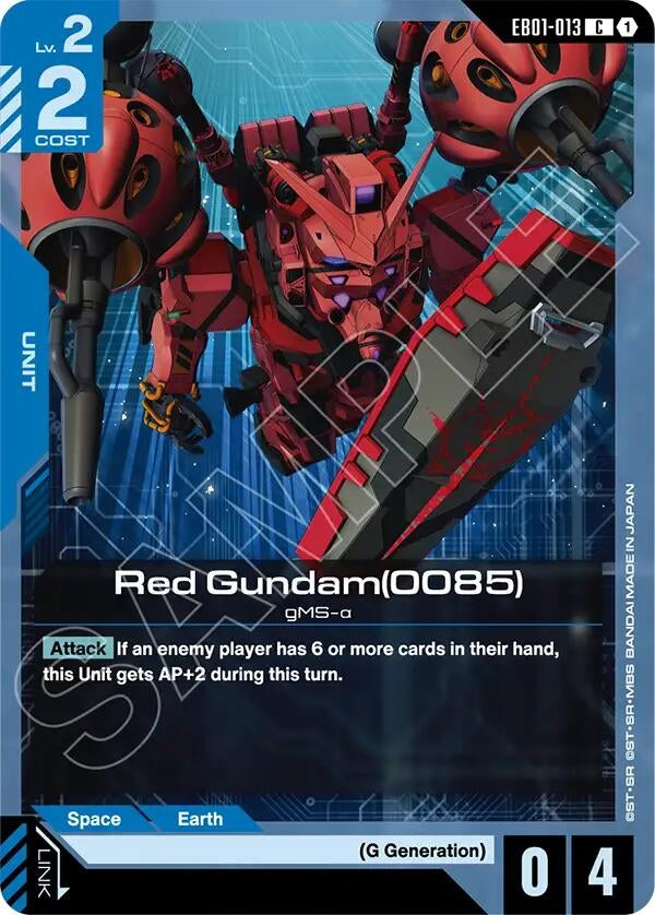 Image for Red Gundam(0085) (EB01-013) (Eternal Nexus) (EB01) - Gundam Card Game