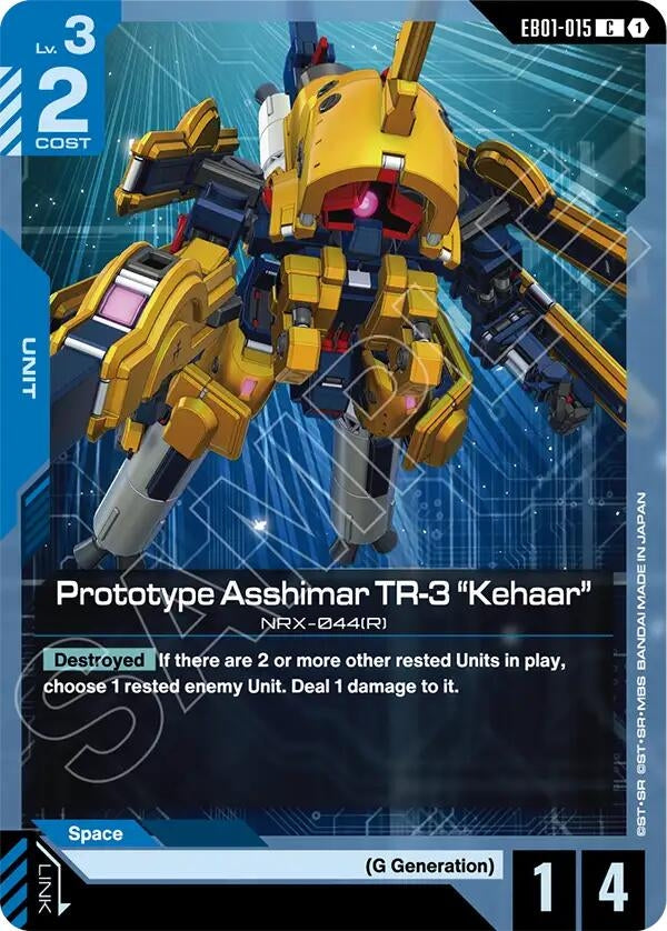 Image for Prototype Asshimar TR-3 "Kehaar" (EB01-015) (Eternal Nexus) (EB01) - Gundam Card Game