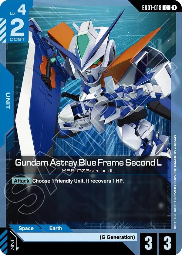 Image for Gundam Astray Blue Frame Second L (EB01-018) (Eternal Nexus) (EB01) - Gundam Card Game