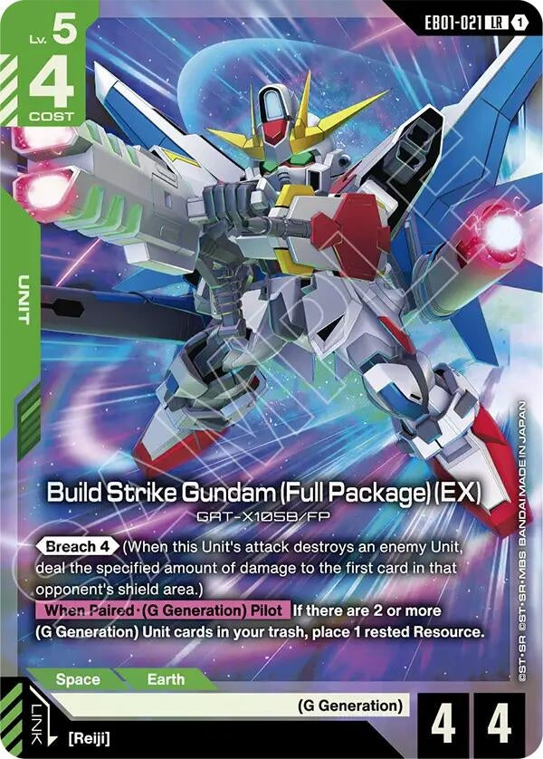 Image for Build Strike Gundam (Full Package) (EX) (EB01-021) (Eternal Nexus) (EB01) - Gundam Card Game