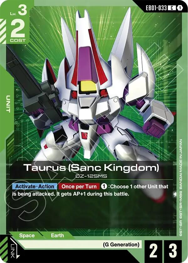 Image for Taurus (Sanc Kingdom) (EB01-033) (Eternal Nexus) (EB01) - Gundam Card Game