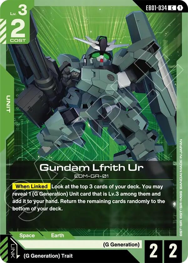 Image for Gundam Lfrith Ur (EB01-034) (Eternal Nexus) (EB01) - Gundam Card Game