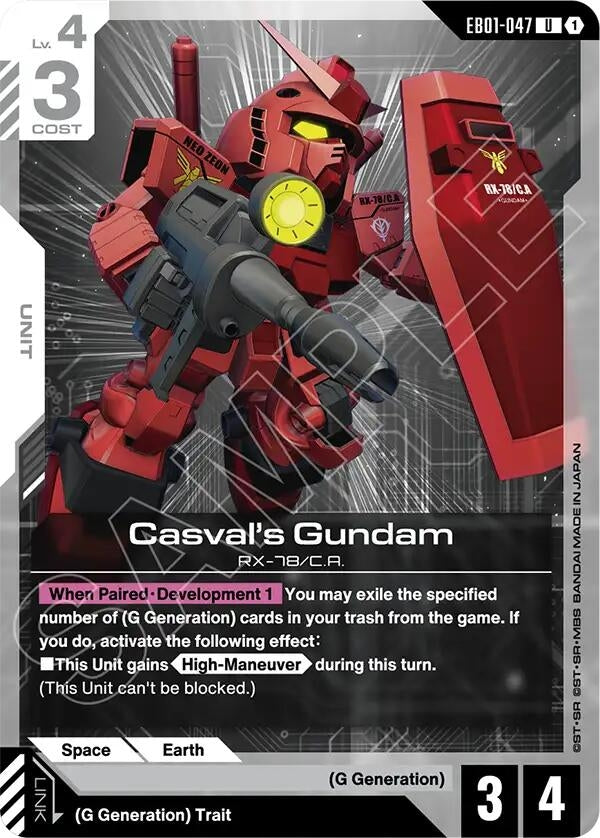 Image for Casval's Gundam (EB01-047) (Eternal Nexus) (EB01) - Gundam Card Game