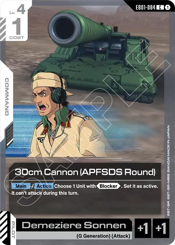 Image for 30cm Cannon (APFSDS Round) (EB01-084) (Eternal Nexus) (EB01) - Gundam Card Game