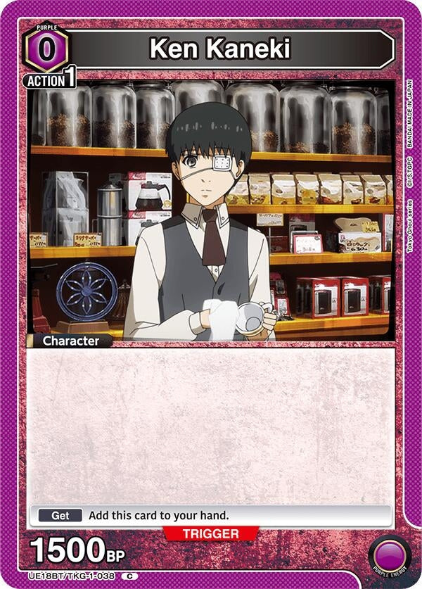 Image for Ken Kaneki (Box Topper Foil) (UE18BT/TKG-1-038) (UE18BT: Tokyo Ghoul) (UE18BT) - Union Arena