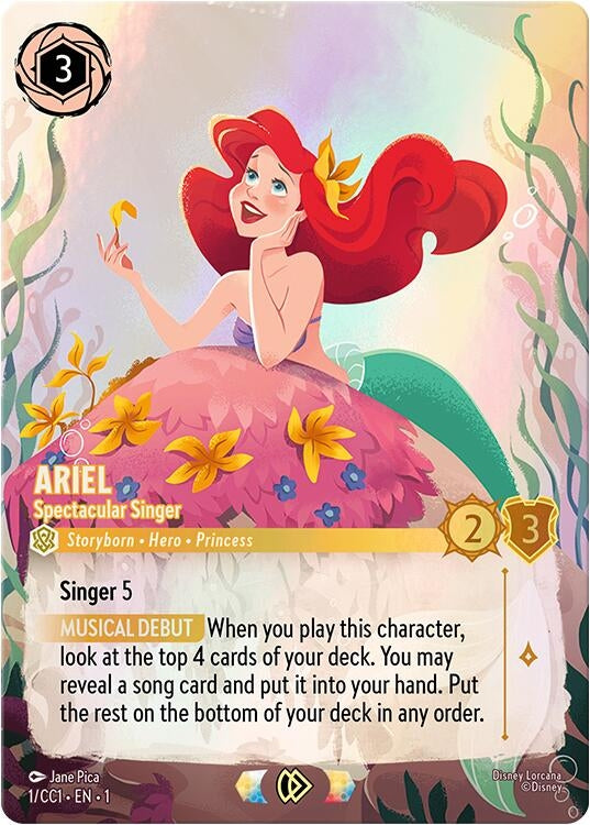 Image for Ariel - Spectacular Singer (1) (Disney Lorcana Promo Cards) (DLPC) - Disney Lorcana