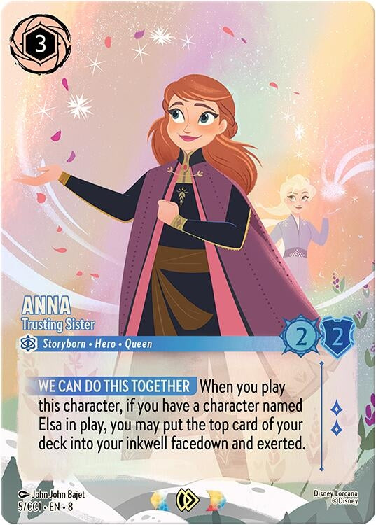 Image for Anna - Trusting Sister (5) (Disney Lorcana Promo Cards) (DLPC) - Disney Lorcana