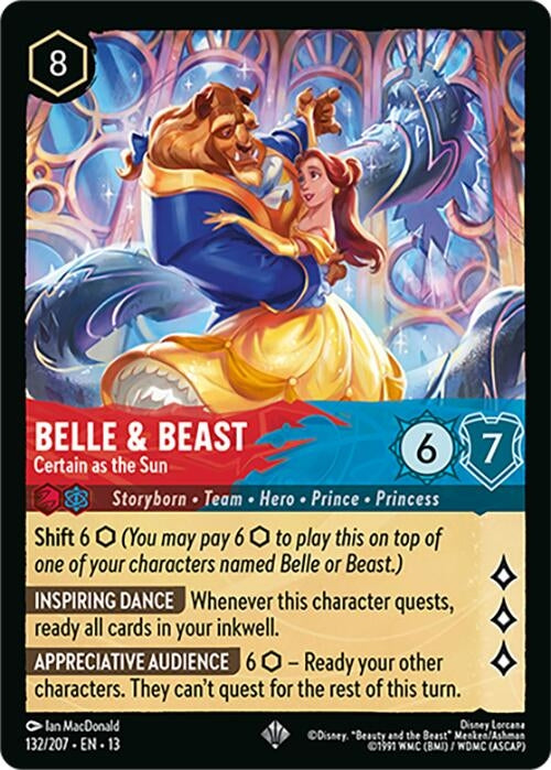 Image for Belle & Beast - Certain as the Sun (132/204) (Attack of the Vine!) (13) - Disney Lorcana