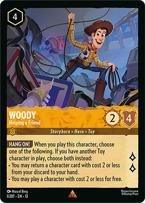 Image for Woody - Helping a Friend (1/204) (Attack of the Vine!) (13) - Disney Lorcana