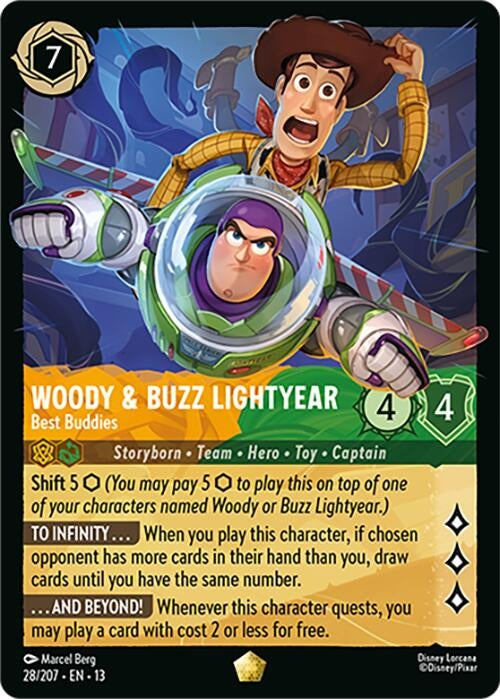 Image for Woody & Buzz Lightyear - Best Buddies (28/204) (Attack of the Vine!) (13) - Disney Lorcana