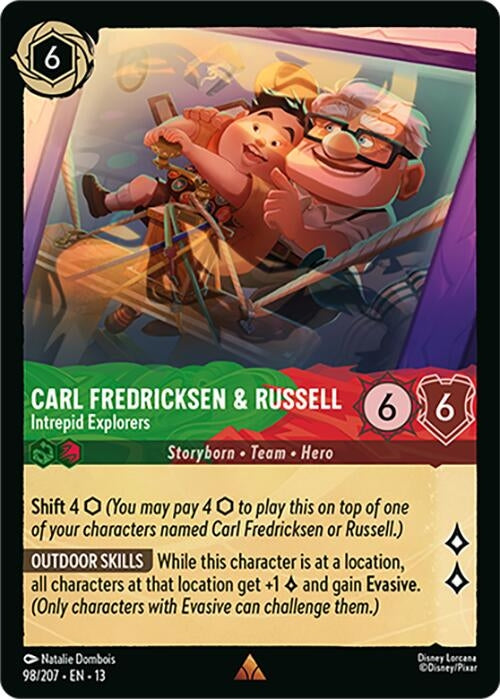 Image for Carl Fredricksen & Russell - Intrepid Explorers (98/204) (Attack of the Vine!) (13) - Disney Lorcana