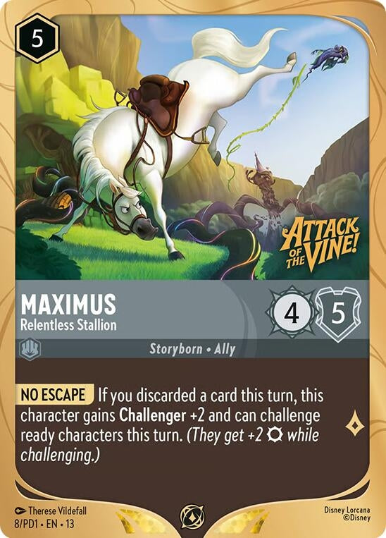Image for Maximus - Relentless Stallion (8) (Disney Lorcana Promo Cards) (DLPC) - Disney Lorcana