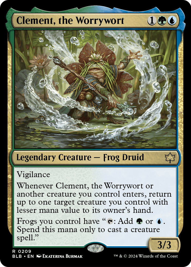 Clement, the Worrywort (BLB-209) [Bloomburrow] Foil