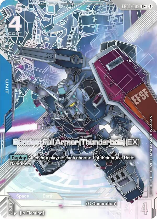 Image for Gundam Full Armor (Thunderbolt) (EX) (U+) (EB01-009) (Eternal Nexus) (EB01) - Gundam Card Game