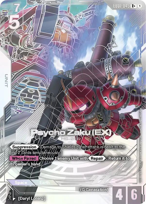 Image for Psycho Zaku (EX) (R+) (EB01-045) (Eternal Nexus) (EB01) - Gundam Card Game